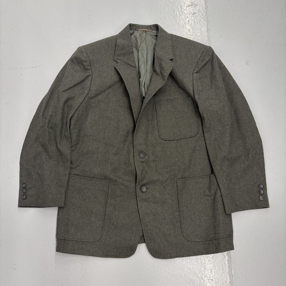 NOS Vintage 50s Kahn Green Wool 3-Button Suit Jacket